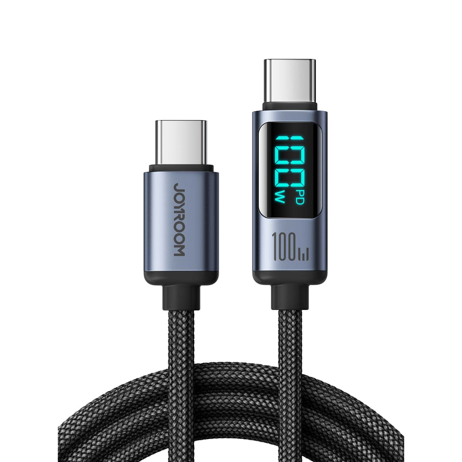 Braided USB Data Cable with Display Braided USB Data Cable with Display